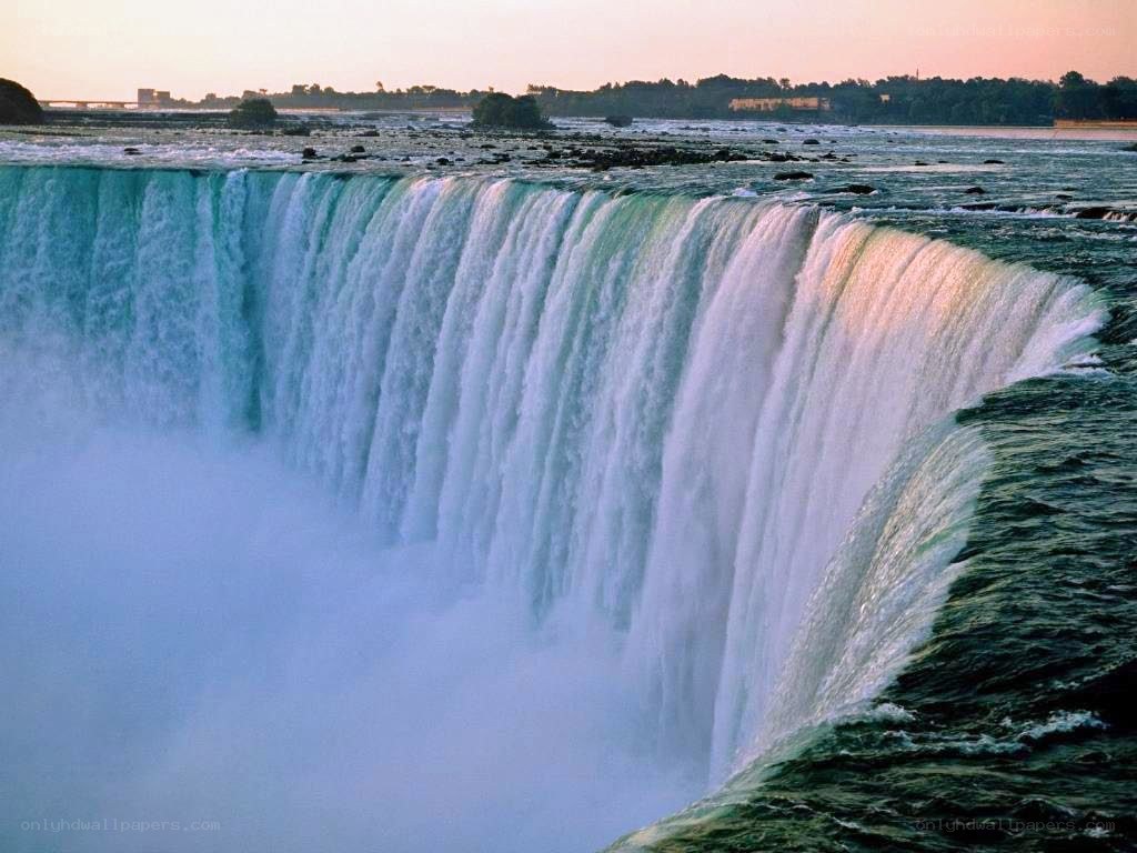 Niagara Falls at sunset