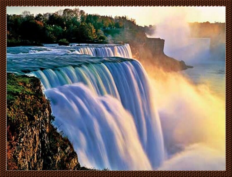 Niagara Falls at sunset