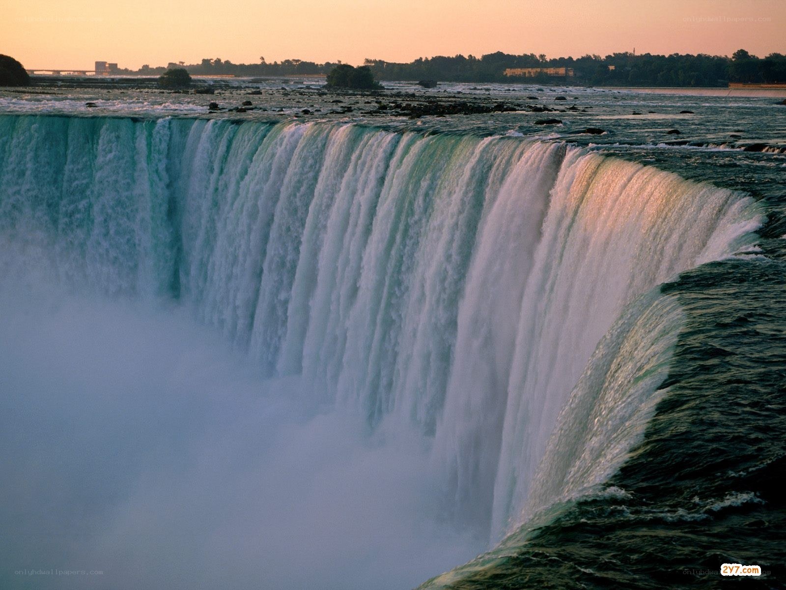 Niagara Falls at sunset
