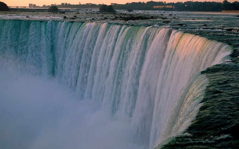 Niagara Falls at sunset