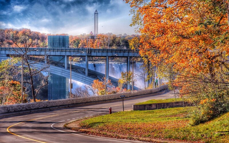 Niagara Falls Bridge — Orange