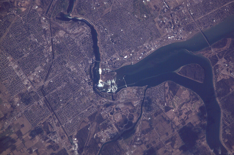 Niagara Falls from space