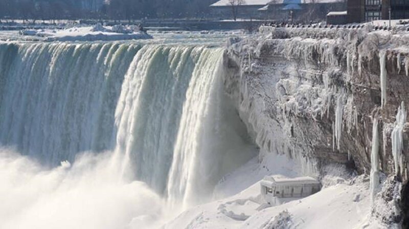 Niagara Falls in Winter — White, Cold, Photograph, Ice
