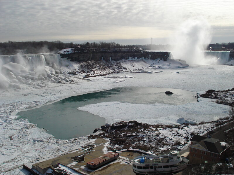 Niagara Falls in Winter — White, Cold, Photograph, Snow, Ice