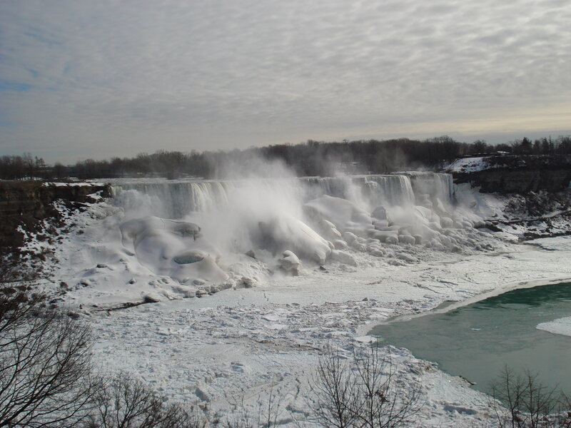 Niagara Falls in Winter — White, Cold, Photograph, Snow