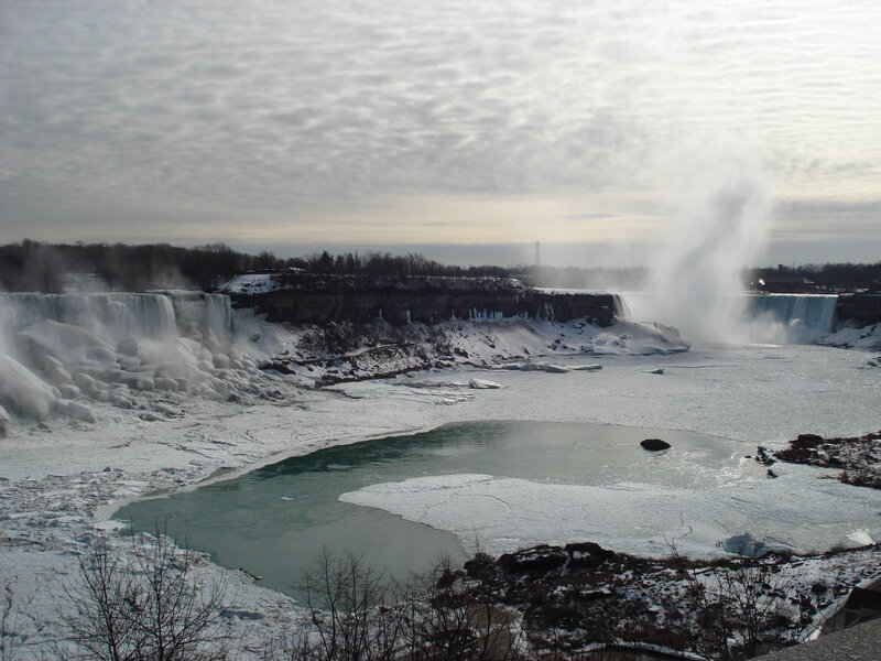 Niagara Falls in Winter — White, Cold