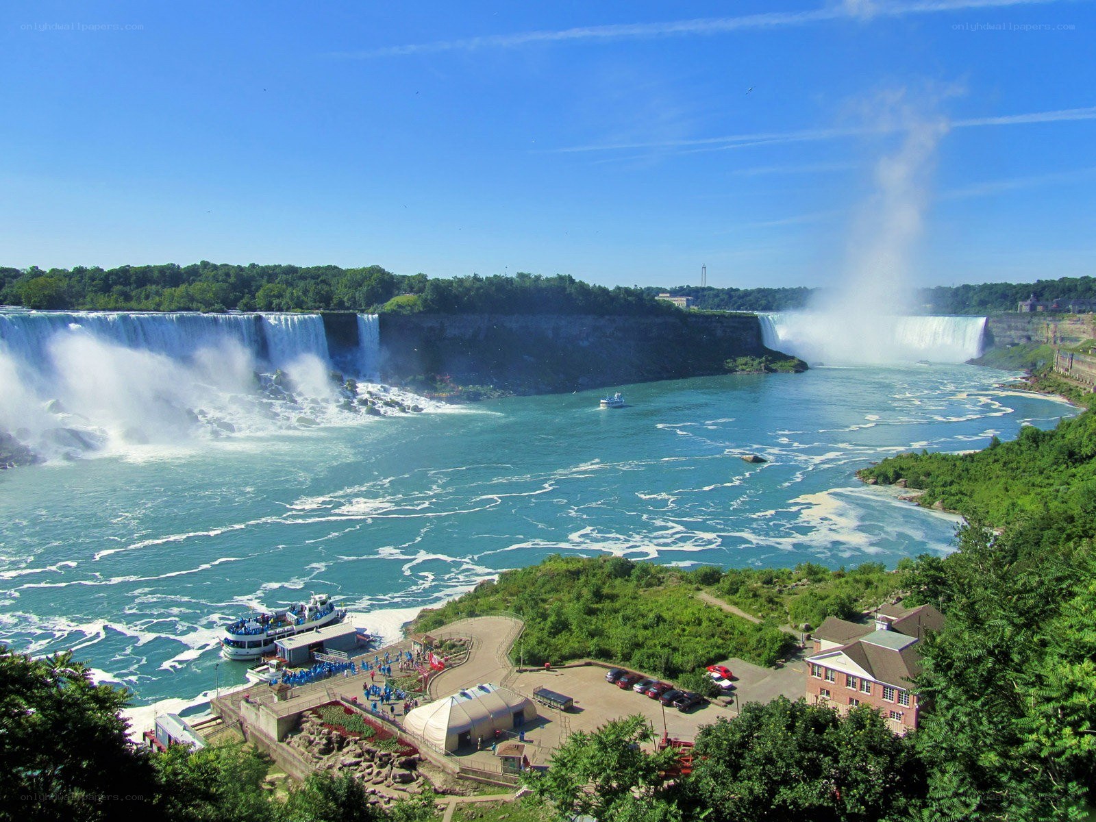 Niagara Falls on a sunny day