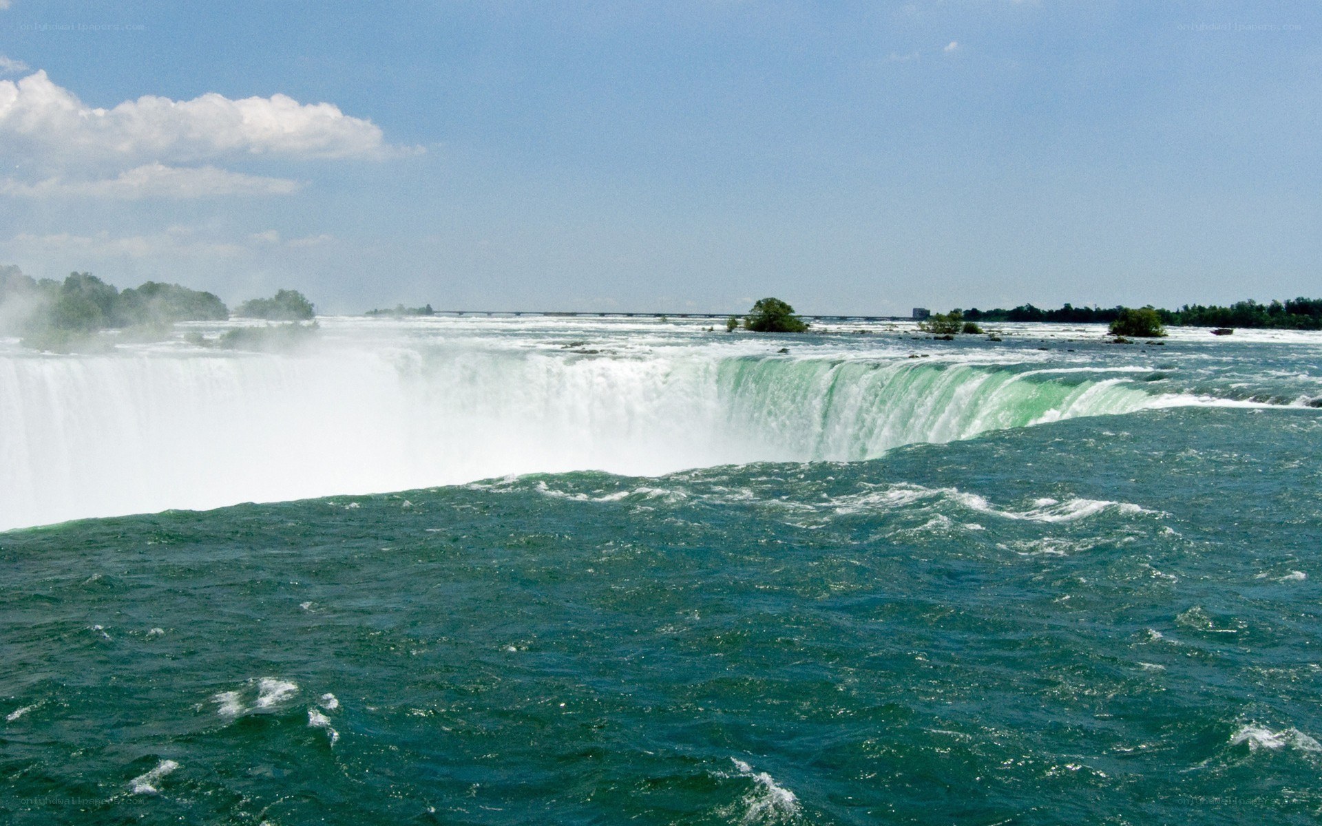 Niagara Falls on a sunny day