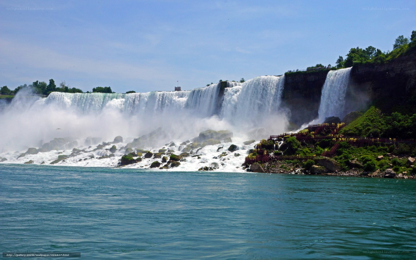 Niagara Falls on a sunny day