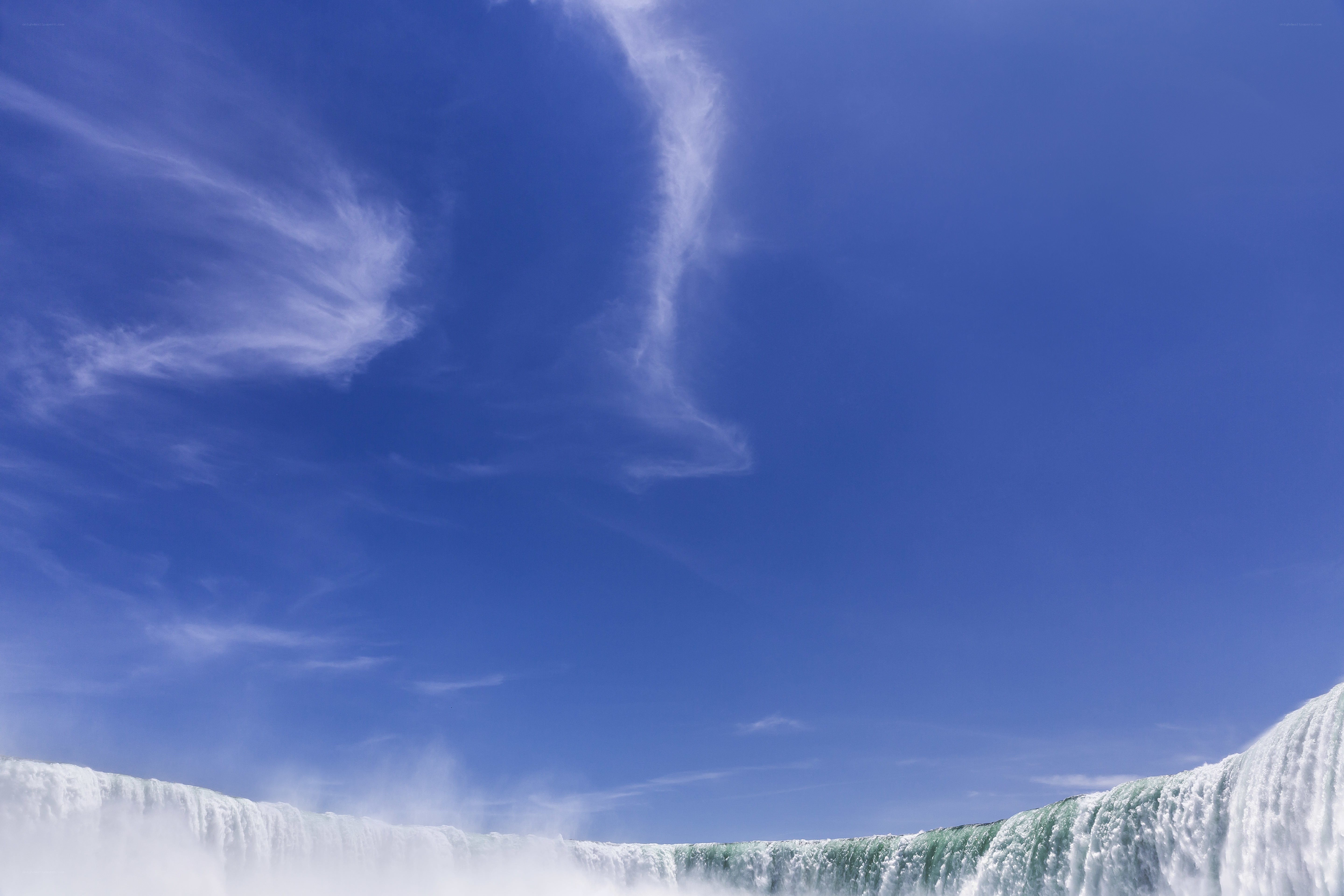 Niagara Falls under blue sky