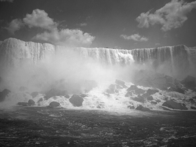 Niagara Falls Waterfall — Black