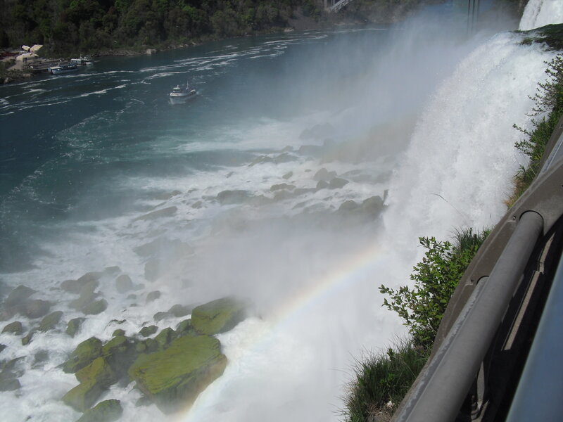 Niagara Falls Waterfall — Blue, Dramatic, Afternoon, Photograph, Boat