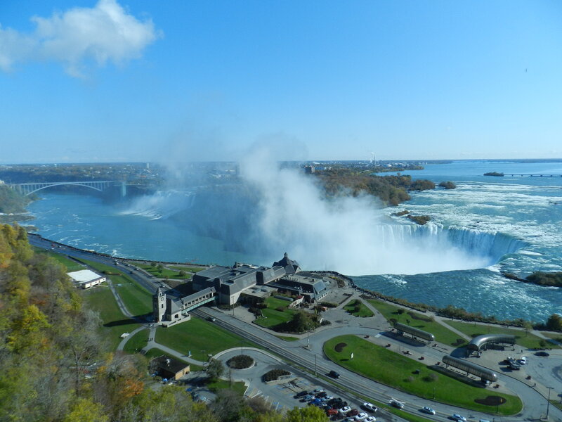 Niagara Falls Waterfall — Blue, Dramatic, Afternoon, Photograph, Bridge