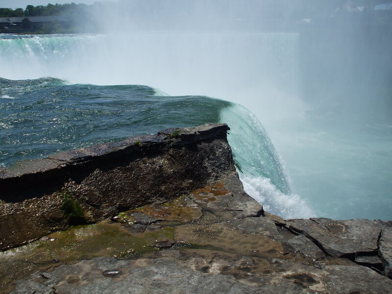 Niagara Falls Waterfall — Blue, Dramatic, Afternoon, Photograph, Rock, Water