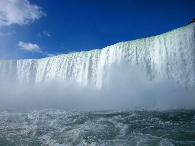 Niagara Falls Waterfall — Blue, Dramatic, Afternoon, Photograph, Sky