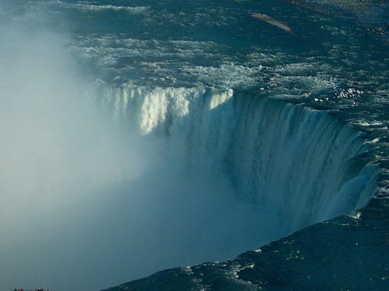 Niagara Falls Waterfall — Blue, Dramatic, Daytime