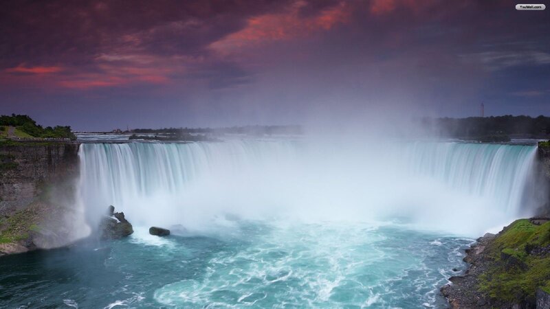 Niagara Falls Waterfall — Purple