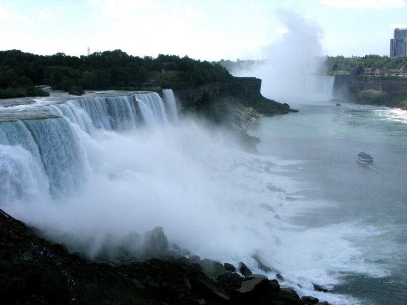 Niagara Falls Waterfall — White, Dramatic, Afternoon, Photograph
