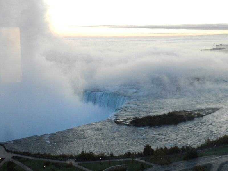 Niagara Falls Waterfall — White, Dramatic, Sunrise