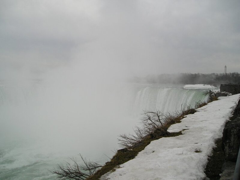 Niagara Falls Waterfall — White, Misty