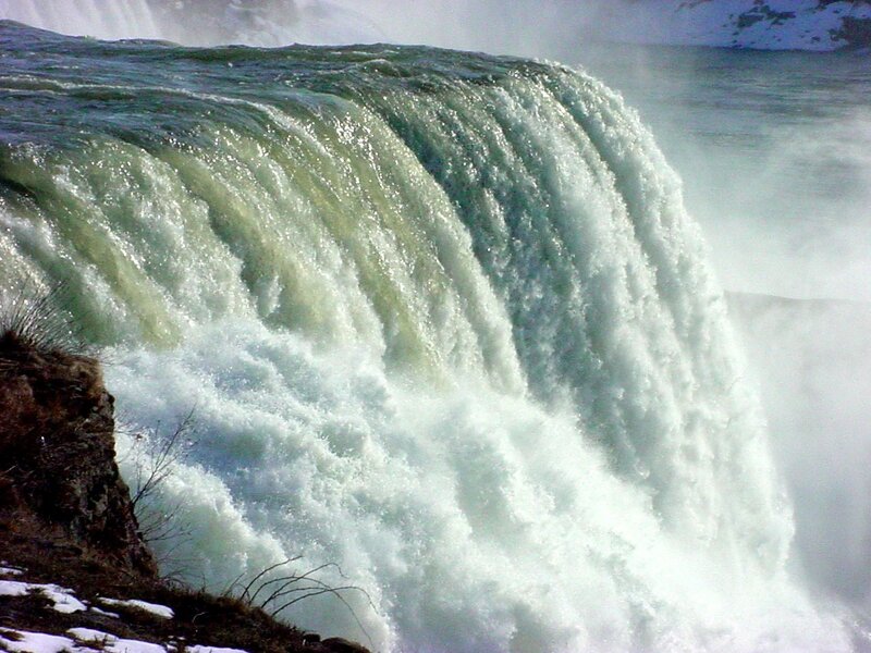 Niagara Falls Waterfall — White