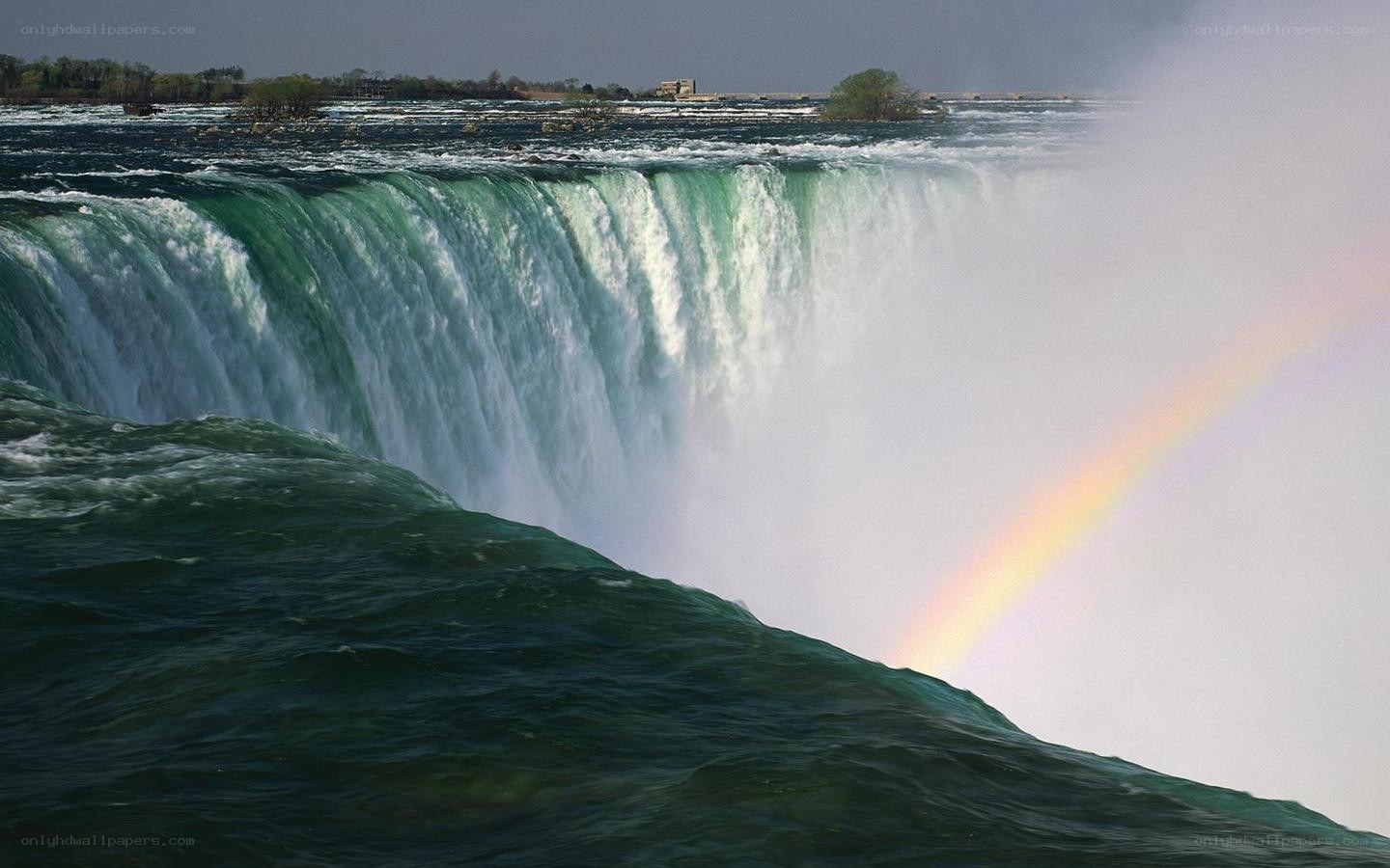 Niagara Falls with rainbow