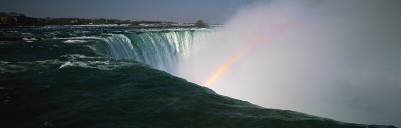 Niagara Falls with rainbow