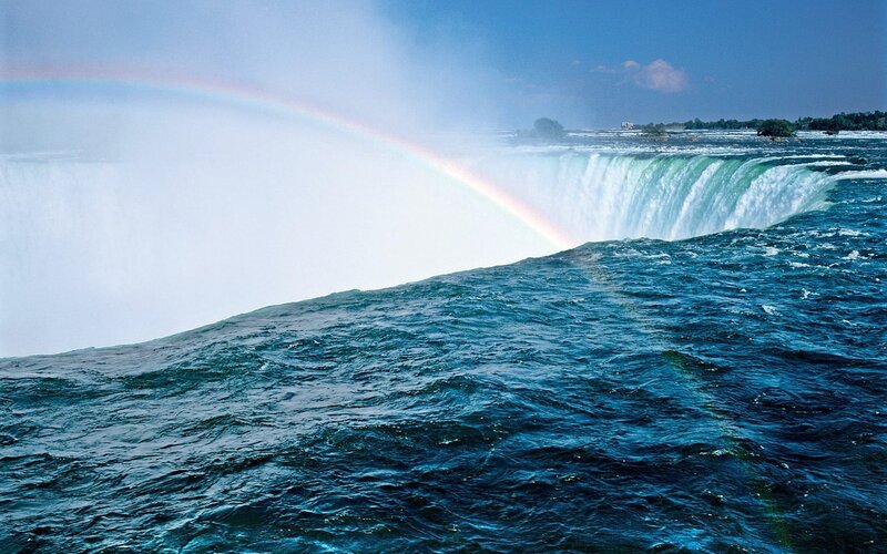 Niagara Falls with rainbow