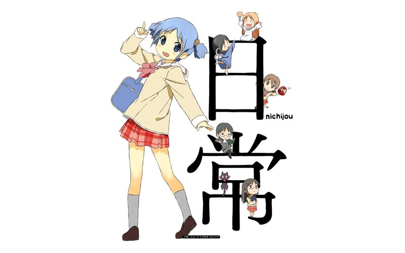 Nichijou anime character art