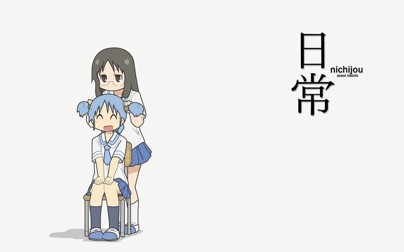 Nichijou anime scene