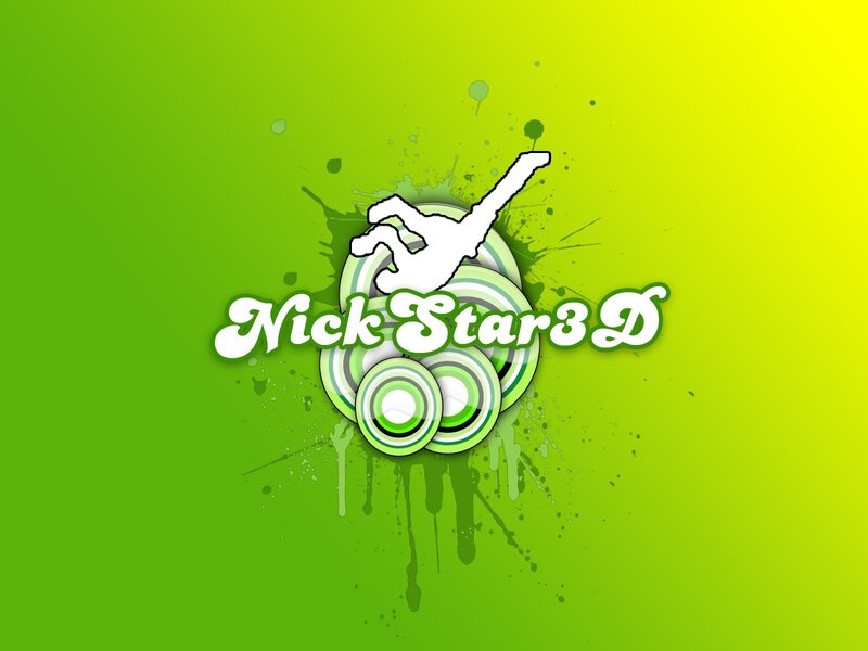 Nick Star 3D logo design