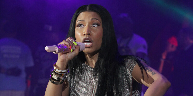 Nicki Minaj performing on stage