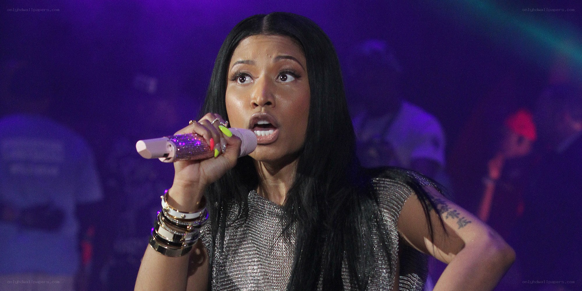 Nicki Minaj performing on stage