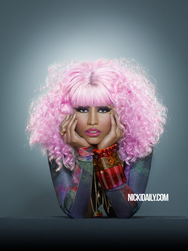 Nicki Minaj with pink hair