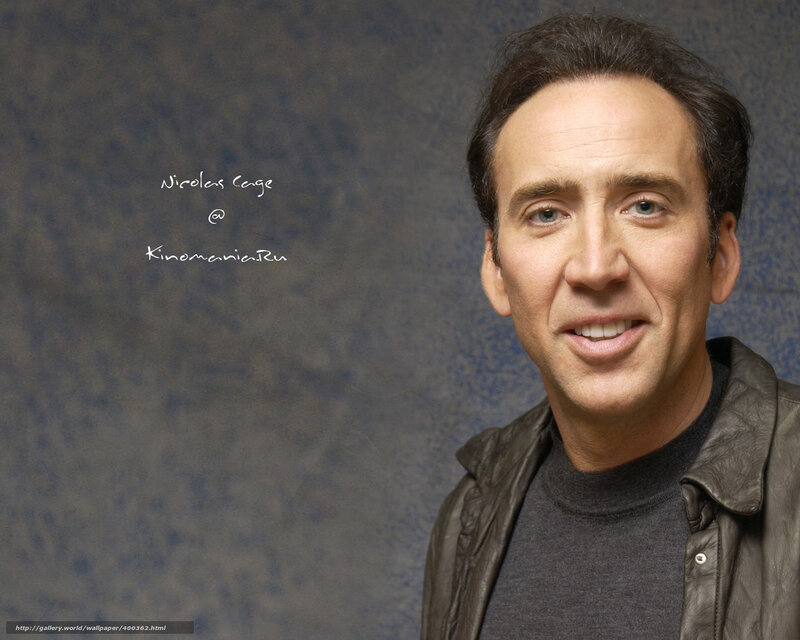 Nicolas Cage Portrait — Gray