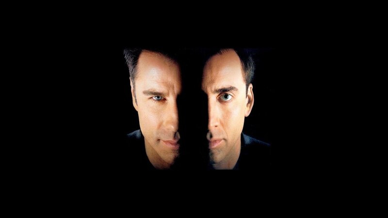 Nicolas Cage split face portrait