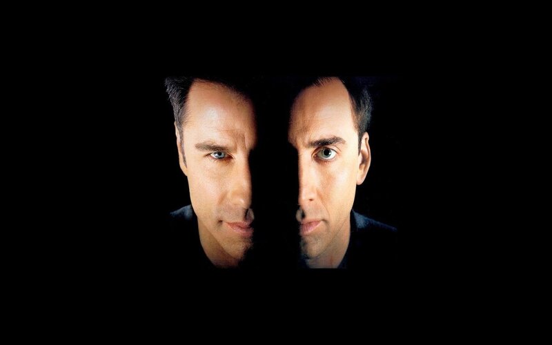 Nicolas Cage split face