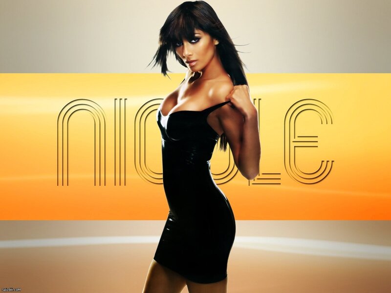 Nicole in black dress