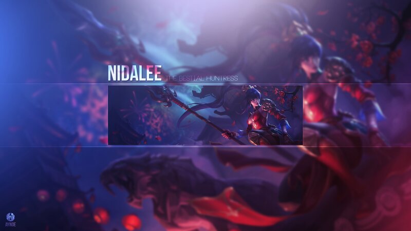 Nidalee Character Art — Blue