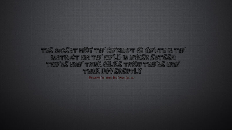 Nietzsche quote wallpaper