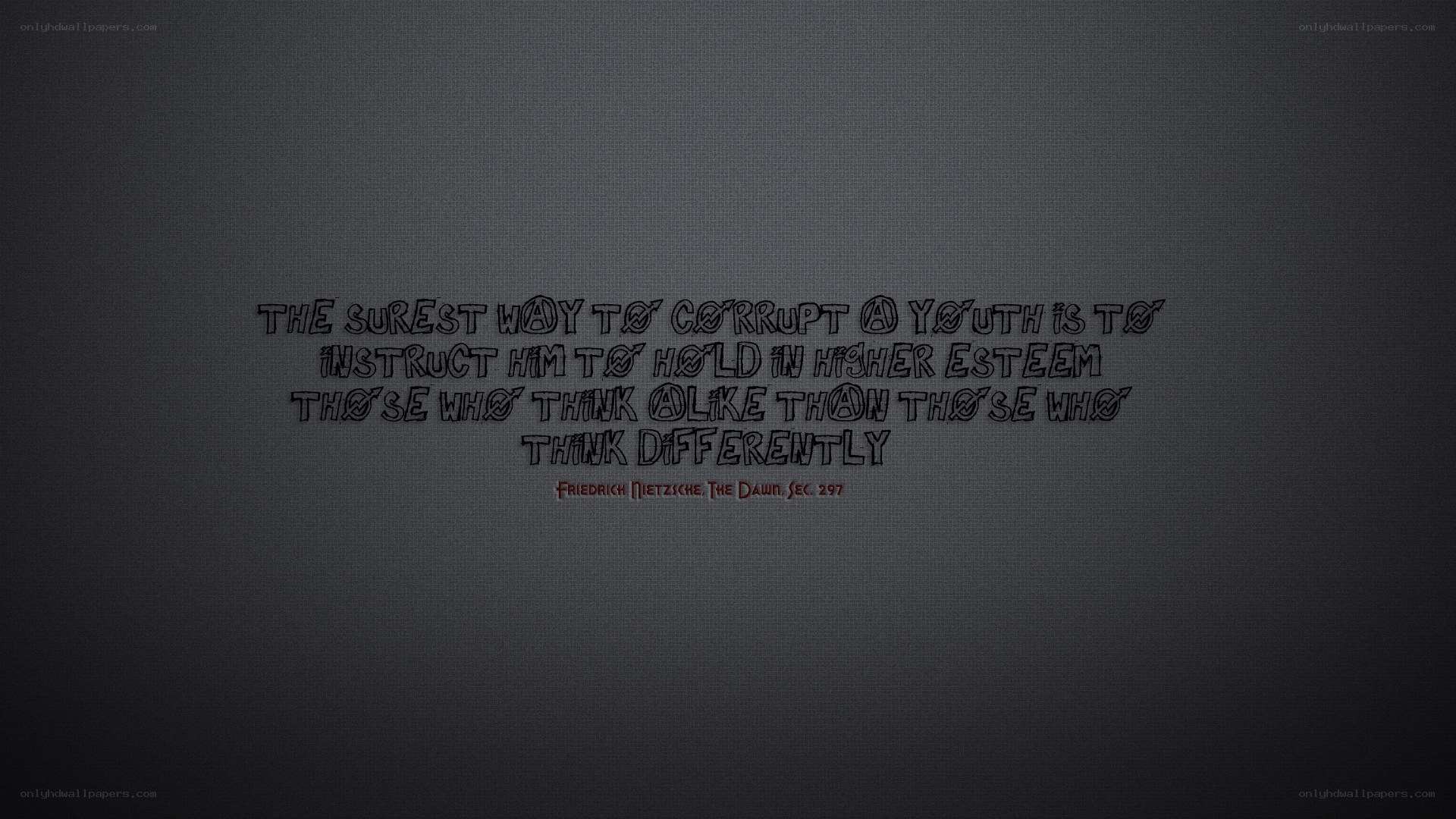 Nietzsche quote wallpaper