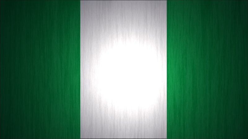 Nigeria flag with light effect