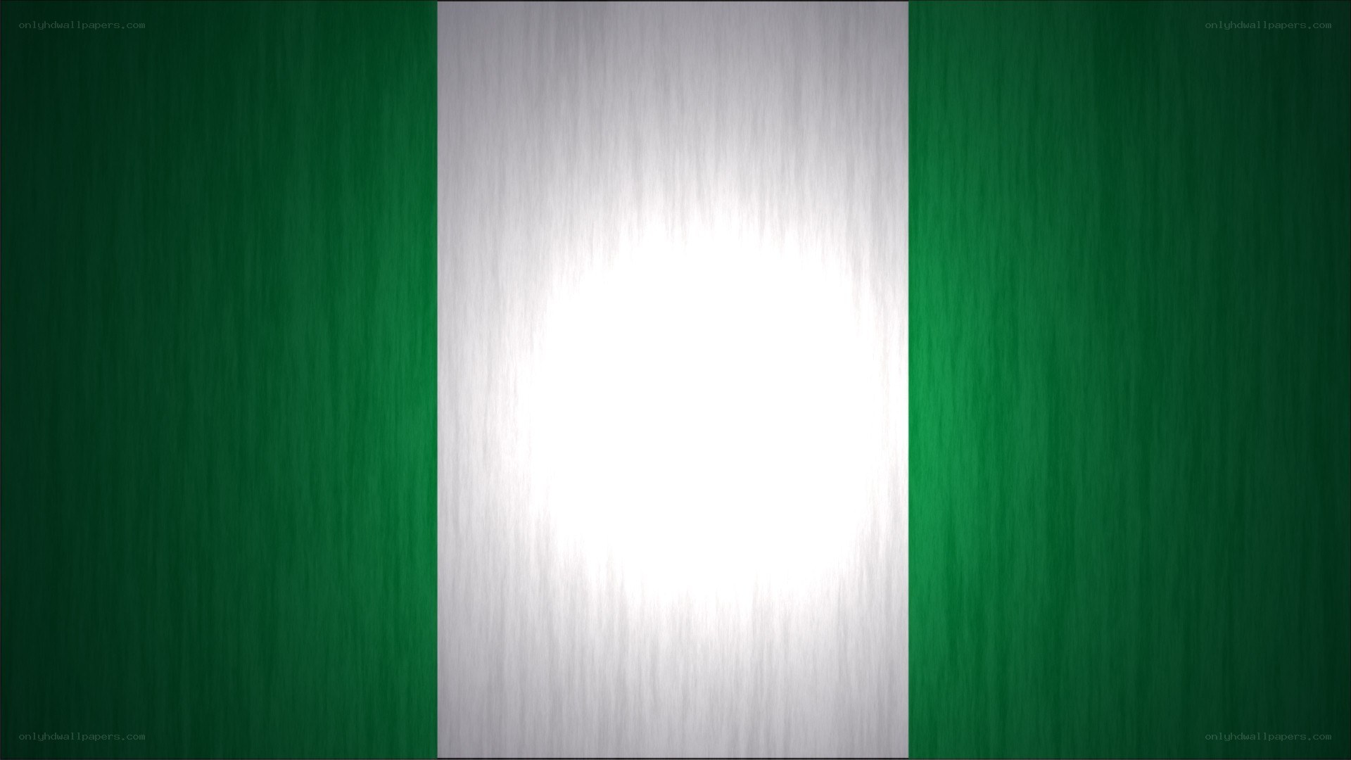 Nigeria flag with light effect