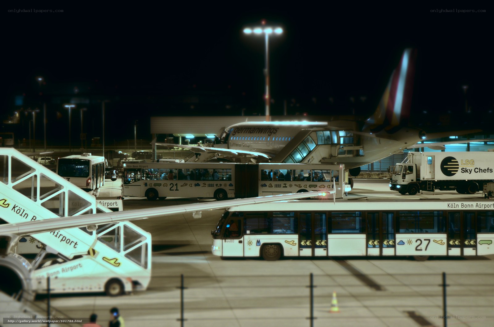 Night at Cologne Airport