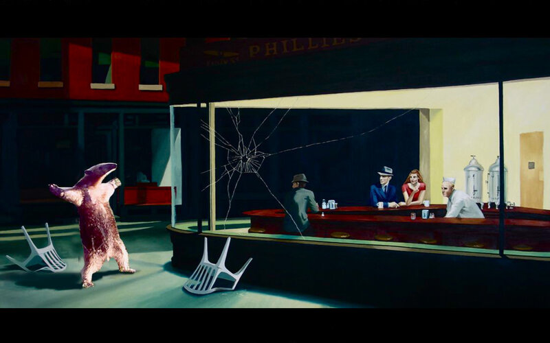 Night at the Diner with a Bear