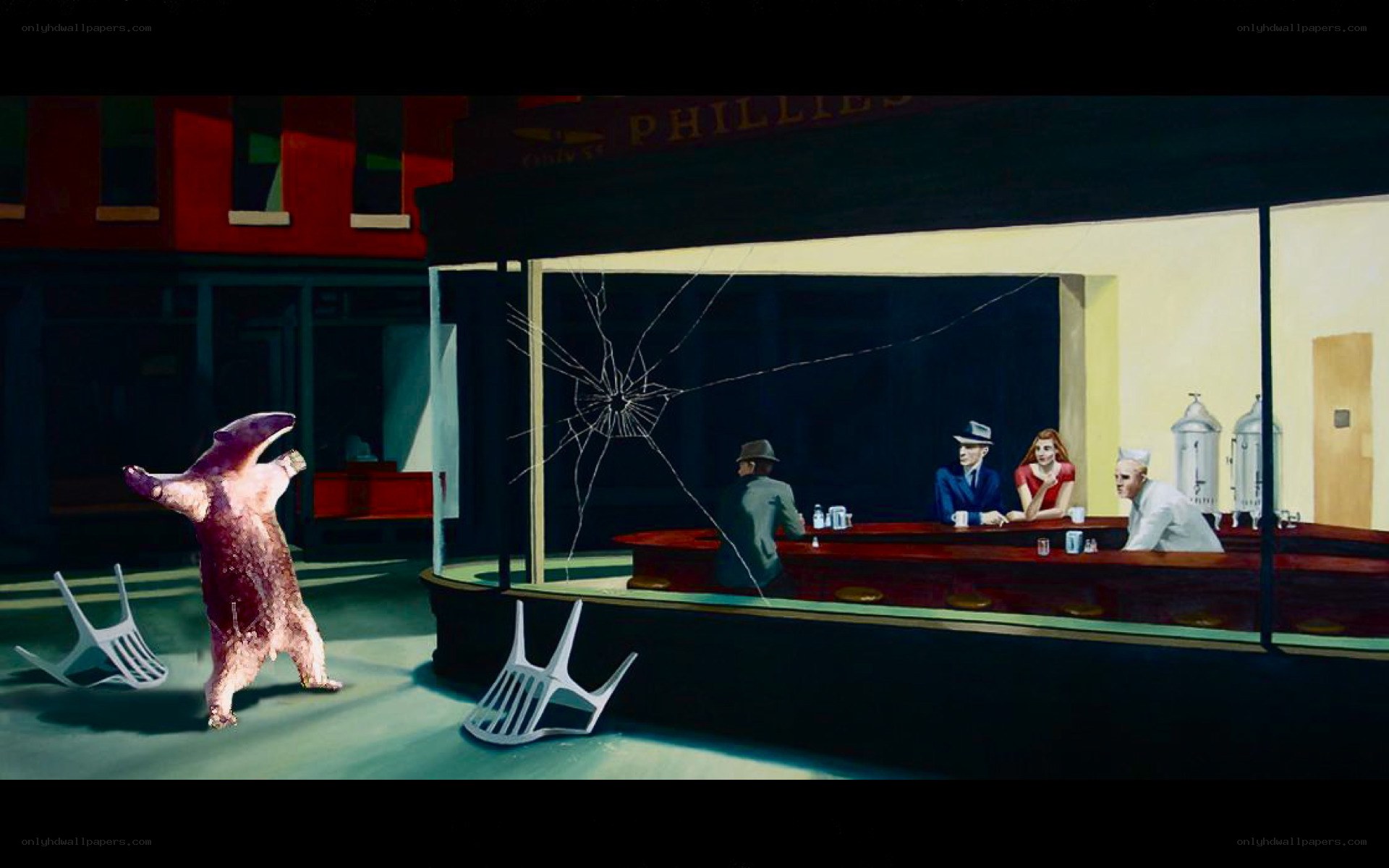 Night at the Diner with a Bear
