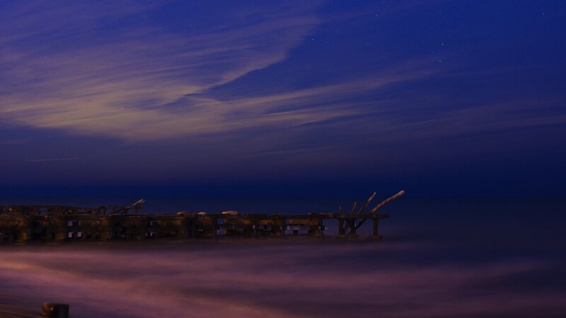 Night at the old pier