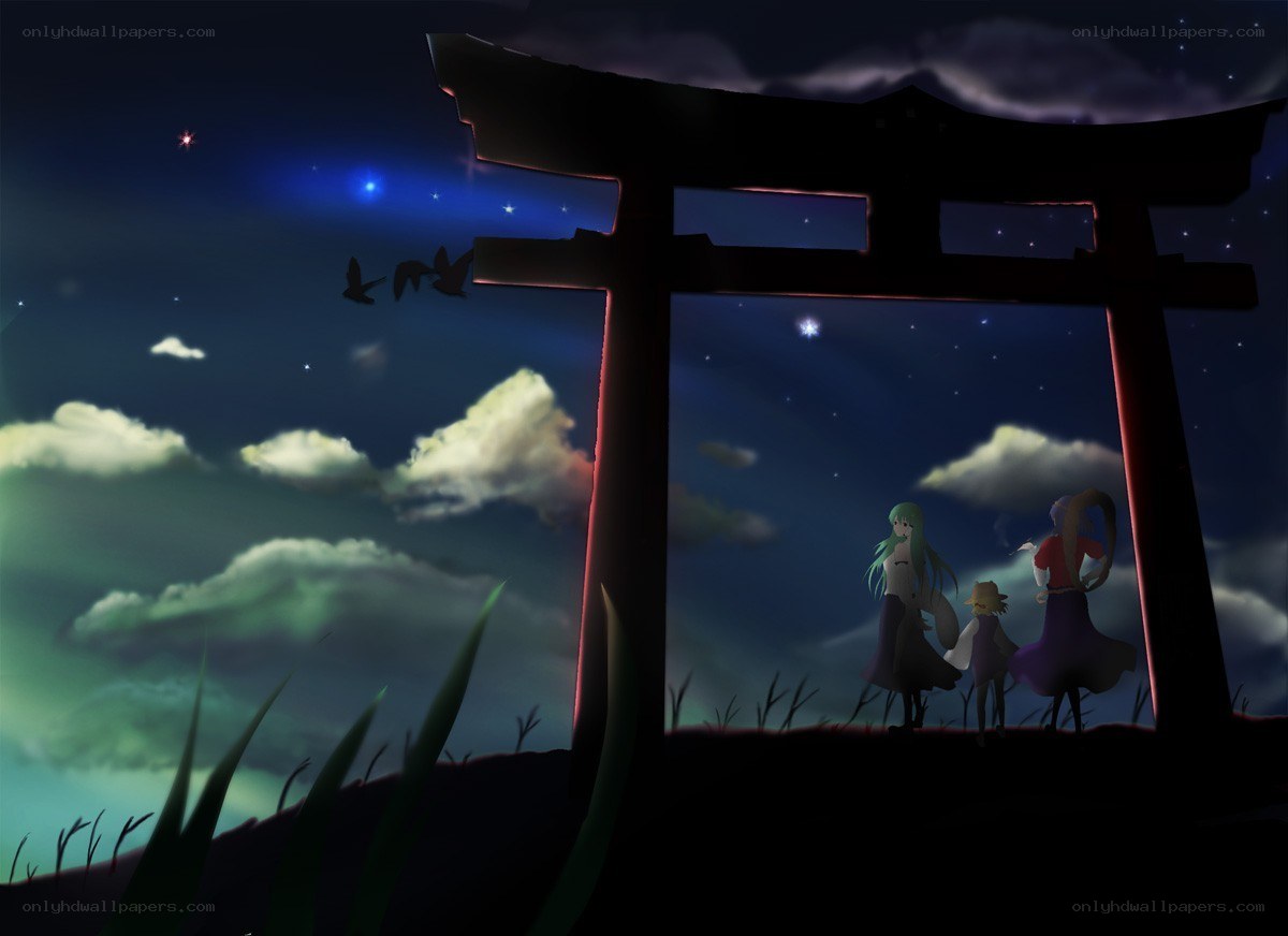Night at the shrine