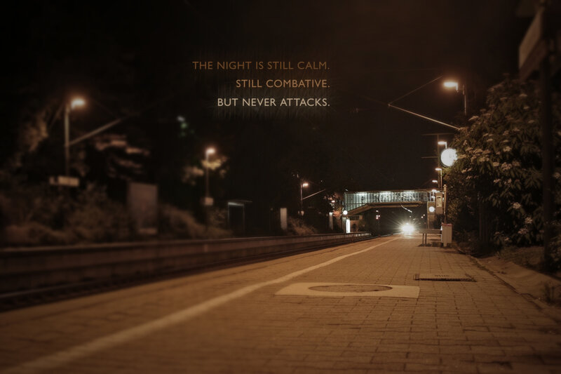 Night at the train station