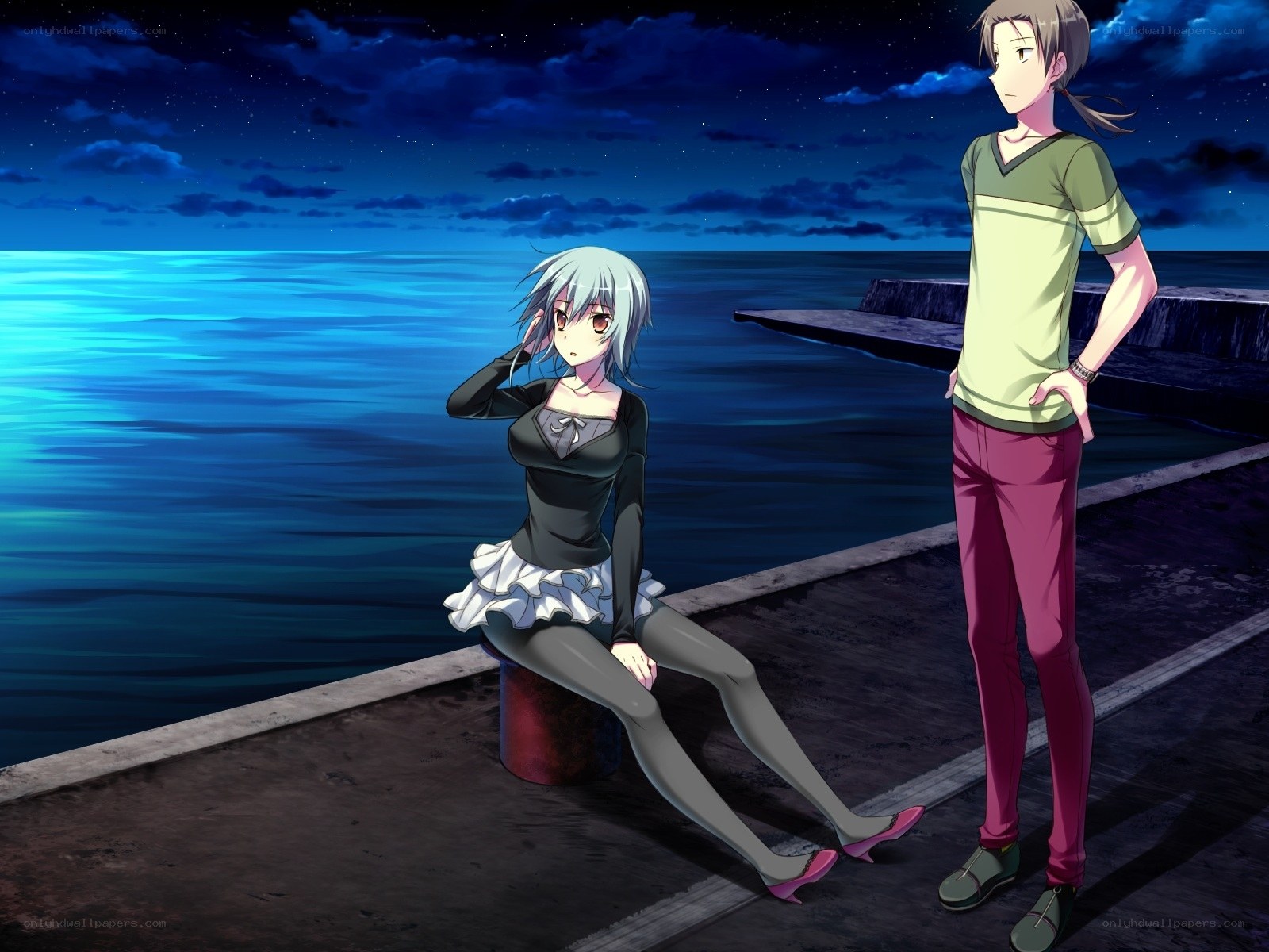 Night by the sea